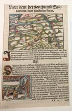 gekleurde houtsnede Brabant, S. Munster, 1548, Antiek en Kunst, Ophalen of Verzenden