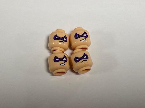 Partij Lego 4x nieuwe huidskleur hoofd dubbelzijdig masker, Kinderen en Baby's, Speelgoed | Duplo en Lego, Nieuw, Lego, Losse stenen