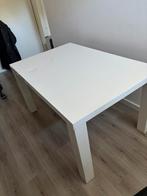 Gratis afhalen Ikea eettafel hoogglans wit, Huis en Inrichting, Tafels | Eettafels, Ophalen, Gebruikt, 100 tot 150 cm, 50 tot 100 cm