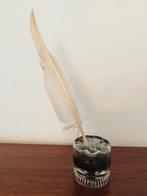 Antieke Inktpot met Veer, Antiek en Kunst, Antiek | Glas en Kristal, Ophalen