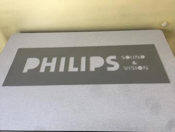Philips sound  &  vision reclame paneel in harde plastiek   beschikbaar voor biedingen