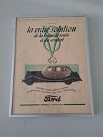 ingelijste auto-advertentie Ford V8 jaren 30 reclame vintage, Ophalen of Verzenden, Gebruikt, Auto's