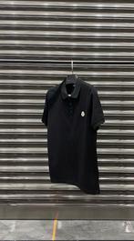 Moncler polo / t-shirt zwart, Ophalen of Verzenden, Zo goed als nieuw, Zwart
