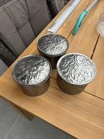 3 potten voor divers keukengebruik suiker kruiden pasta etc, Ophalen of Verzenden, Zo goed als nieuw, Aluminium, Pot, Bus of Blik