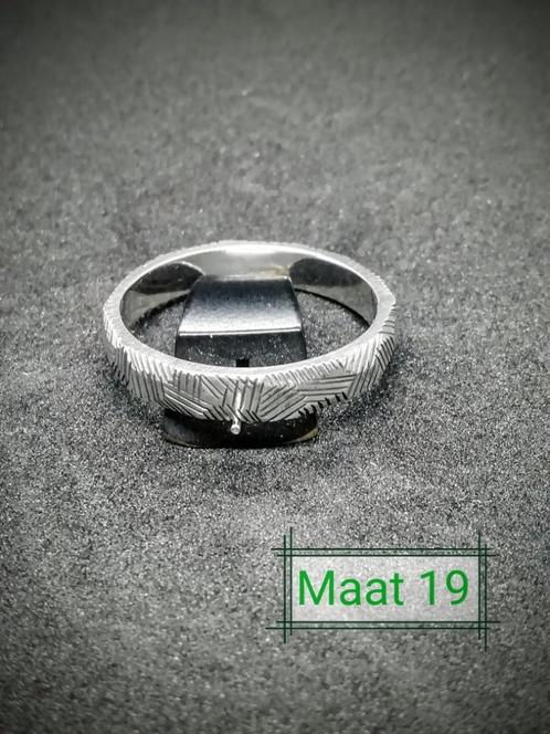Zilveren ringen UNIEK HANDGEMAAKT (vaderdagcadeau), Sieraden, Tassen en Uiterlijk, Ringen, Nieuw, Dame of Heer, Zilver, Zilver