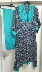 Meisjes Pak Silk Stof Jurk Tuniek Broek Maat 158/164, Ophalen of Verzenden, Zo goed als nieuw, Meisje