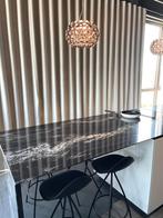 Hotel chick Greige linnenlook overgordijnen op maat, C, 200 cm of meer, C, Nieuw