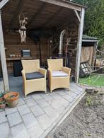 2 stoelen van Lloyd Loom, Tuin en Terras, Tuinsets en Loungesets, Zo goed als nieuw, Ophalen