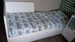 Bedbank met 2 lades, wit, 80x200 cm IKEA Flekke, Ophalen, Eenpersoons, Wit, Zo goed als nieuw