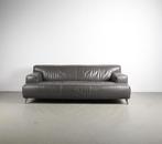 1x Leolux Oscar Bank 3 Zits (210cm) Grijs – Leer, Huis en Inrichting, Niet ingevuld, Gebruikt, Minder dan 75 cm, Niet ingevuld