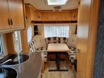 Hobby De luxe Easy 450 UF Mover - Voortent, Caravans en Kamperen, Caravans, Overige typen, Rondzit, Hobby, Schokbreker