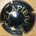 Spaanse Cava capsule DELAPIERRE zwart & goud nr. 01, Verzamelen, Ophalen of Verzenden, Nieuw, Spanje, Overige typen