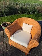 Ikea Nyhus rotan of rieten stoel of fauteuil, Ophalen, Gebruikt, Bruin, Riet of Rotan
