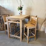 Tuin Barset met 4 stoelen – massief teakhout - TTM Wonen, Ophalen, 4 zitplaatsen, Www.ttmwonen.nl, Teakhout