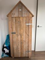 Steigerhout  kledingkast met 3 legplanken, Huis en Inrichting, Kasten | Kledingkasten, Ophalen, Met plank(en), 50 tot 100 cm, Zo goed als nieuw