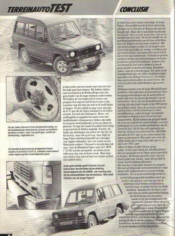 Autokampioen test Mitsubishi Pajero 2300 TD Wagon 1985 beschikbaar voor biedingen