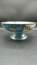 Vintage blikken schaaltje op poot Japanse stijl, Ophalen of Verzenden, Zo goed als nieuw, Overige