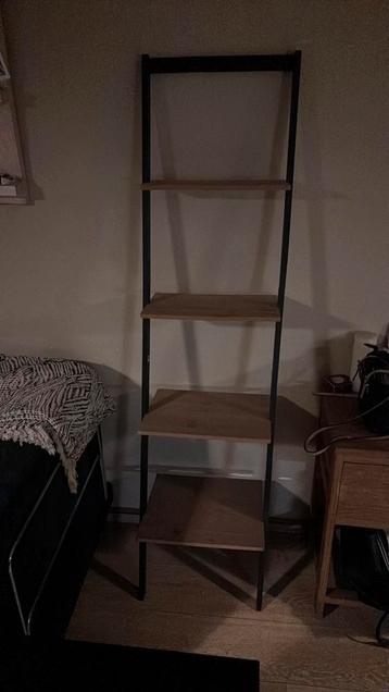 Wandrek zwart/houtkleurig