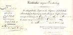 KWITANTIE WEGENS OVERSTORTING CROMMONIE 25 OCT 1824, Postzegels en Munten, Verzenden, Euro's