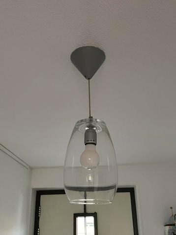 Plafondlamp hanglamp van glas vr 18-7 ophalen! beschikbaar voor biedingen