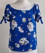 Zara (Trafaluc) blauw bloesje met bloemetjes mt. XS, Blauw, Zara, Ophalen of Verzenden, Zo goed als nieuw