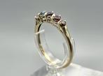 Gouden vintage ring met Edelstenen. 2025/445., 18 tot 19, Overige kleuren, ., Ophalen of Verzenden
