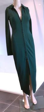 Lange jurk donkergroen Zara XS-S, Verzenden, Nieuw, Maat 34 (XS) of kleiner, Onder de knie
