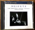Heifetz: Lalo/Sarasate/Saint-Saens/Chauson: Works for violin, Cd's en Dvd's, Ophalen of Verzenden, Romantiek, Zo goed als nieuw