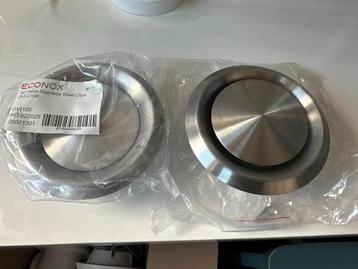 Ventilatie ventiel Econox DVI100 RVS Clips - Nieuw 2x beschikbaar voor biedingen
