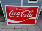 Groot emaille reclamebord coca cola xxl bord, Ophalen, Zo goed als nieuw, Reclamebord