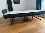 Bed - Opklapbed, Huis en Inrichting, Ophalen, 90 cm, Eenpersoons, Zwart