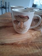 4 Jet bekers met oren - Paddenstoelen design, Huis en Inrichting, Keuken | Servies, Ophalen of Verzenden