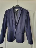 Donkerblauwe blazer H&M maat 36, Kleding | Dames, Jasjes, Kostuums en Pakken, H&M, Blauw, Ophalen of Verzenden, Zo goed als nieuw