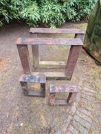 Stalen Tafelpoten Set, Tafelpoot, Minder dan 50 cm, Gebruikt, Vierkant