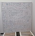 Nieuw Olieverf wandpaneel in doos 100x100, Ophalen, Oorspronkelijke maker, Nieuw, Schilderij