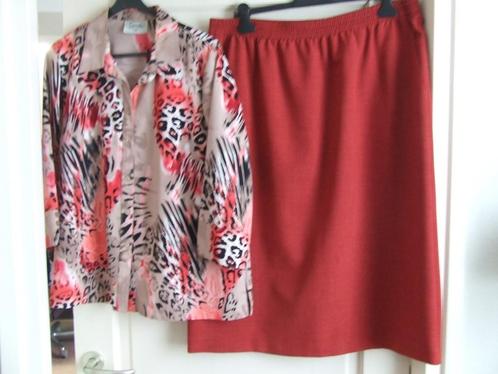 Merk rok met bijpassende blouse en rok 48/50, Kleding | Dames, Rokken, Zo goed als nieuw, Maat 46/48 (XL) of groter, Overige kleuren