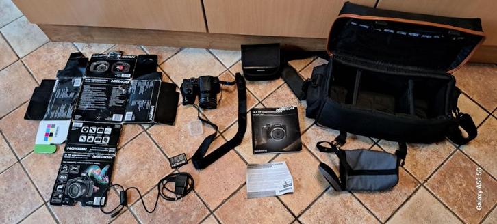 Te koop medion foto film camera met tas en alles erbij, Audio, Tv en Foto, Fotocamera's Analoog, Zo goed als nieuw, Compact, Overige Merken