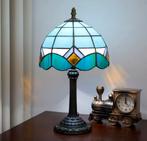 Oceaan Winter Glas-in-Lood Tafellamp – €88,50!, Verzenden, Glas, Minder dan 50 cm