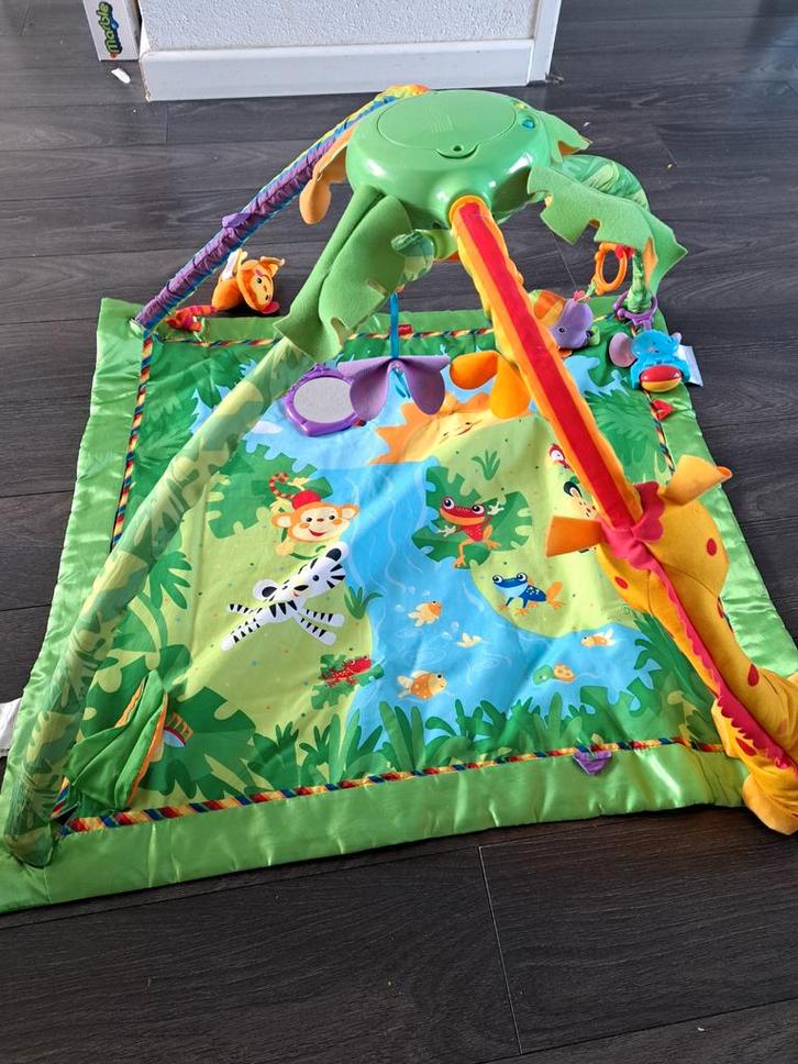 Fisher Price Babygym Jungle Fun, Kinderen en Baby's, Speelgoed | Babyspeelgoed, Gebruikt, Babygym, Met licht, Met geluid, Ophalen