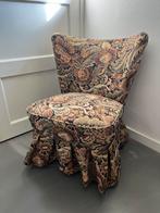 Vintage stoeltje, met bloemen bekleding, Antiek en Kunst, Ophalen