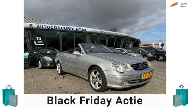 Mercedes-Benz CLK-klasse Cabrio 320 Elegance Automaat Inruil, Auto's, Mercedes-Benz, Bedrijf, Te koop, CLK, ABS, Airbags, Airconditioning