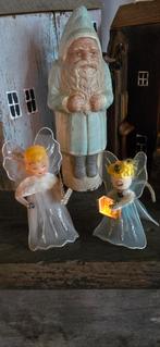 Twee vintage kerstengelen kerstengel 6 en 8 cm, Diversen, Kerst, Ophalen of Verzenden, Gebruikt