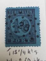 Puntstempel nr.28 en 39 op portzegel nr.2, Ophalen of Verzenden, T/m 1940, Gestempeld