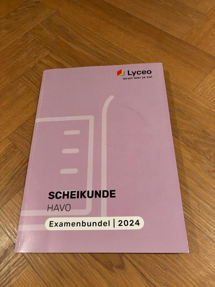 Examenbundel Scheikunde HAVO 2024 Lyceo, Boeken, Schoolboeken, Gelezen, Scheikunde, HAVO, Ophalen of Verzenden