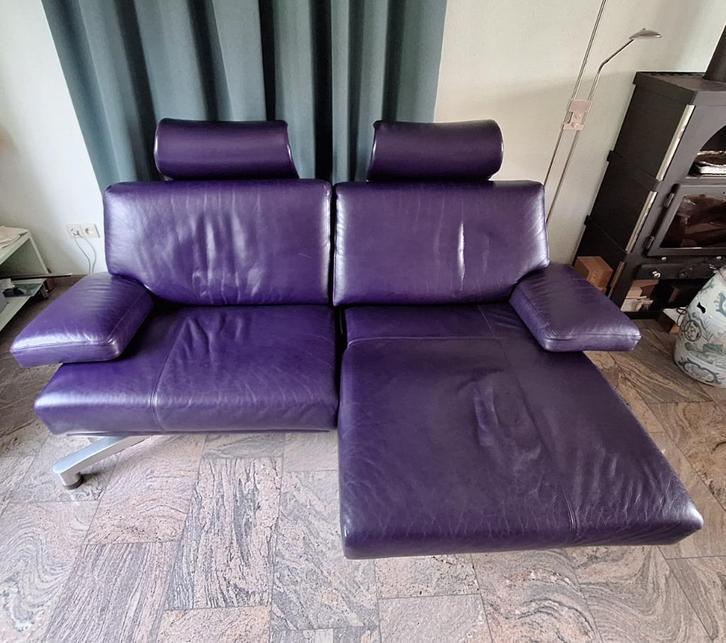 Leolux E-dorado, Huis en Inrichting, Banken | Bankstellen, Gebruikt, Rechte bank, Tweepersoons, 150 tot 200 cm, 125 tot 150 cm