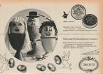 Retro reclame 1961 Droste chocola Pasen met paaseitjes, Verzenden, Overige typen
