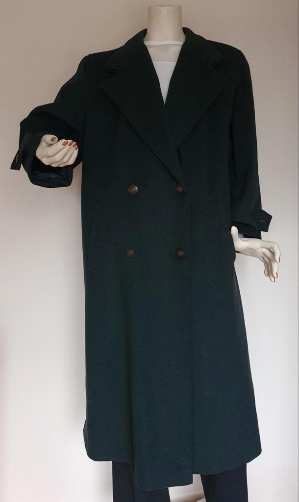 "MANFRED METTNER" Loden mantel, donkergroen.Mt.46.Nieuwstaat, Kleding | Dames, Jassen | Winter, Zo goed als nieuw, Maat 46/48 (XL) of groter