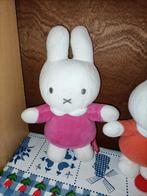 2 x Nijntje knuffel met rammelaar roze en oranje 21 en 23 cm, Kinderen en Baby's, Speelgoed | Knuffels en Pluche, Ophalen of Verzenden