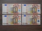 50 eurobiljetten België Trichet Z T011 A4 UNC opeenvolgend, Postzegels en Munten, Bankbiljetten | Europa | Eurobiljetten, Setje
