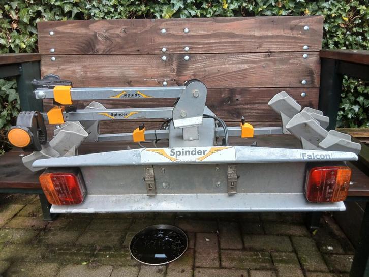 Spinder falcon fietsdrager tot 60 kilo kantelbaar, Auto diversen, Fietsendragers, Gebruikt, Trekhaakdrager, 2 fietsen, Ophalen